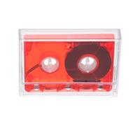 VICASKY Nastro Audiocassetta Vergine da 60 Minuti in Plastica Rossa, Compatibilità Ottimale per Registrazioni Personalizzate, Stile Vintage per Storytelling e Messaggi