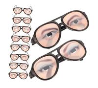 VICASKY Occhiali da Scherzo per Feste Halloween 10 Pezzi Occhiali da Costume Divertenti Unisex Design Occhi Creativi per Party Compleanni e Travestimenti