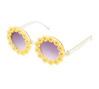 VICASKY Occhiali da Sole Girasole Gialli Leggeri in PC | Premi e Feste, Stile Floreale Retrò, Accessorio, Colore Giallo