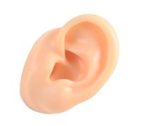 VICASKY Orecchio in Silicone Finto Sinistro per Studio Anatomia Pratica Piercing e Esposizione Gioielli Compatto e Portatile per Scuole Bellezza e Studi Professionali