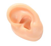 VICASKY Orecchio in silicone flessibile sinistro realistico per pratica piercing display gioielli e dimostrazione resistente e compatto per uso professionale