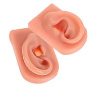 VICASKY Orecchio in Silicone per Piercing 2 Pezzi Dimensioni Ridotte Simulazione Realistica Riutilizzabile per Esercitazione Piercing Orecchie Uso Medico e Formazione Operatori