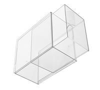 VICASKY Organizer Cosmetici Trasparente con Impilabili Scatola Multiuso per Trucco e Skincare Portaoggetti per Bagno Toeletta e Vanità