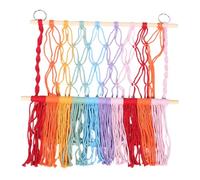 VICASKY Organizer Parete per Giocattoli Peluche in Macramè Rete Appendibile per Decorazione Bohemien per Cameretta Neonata e Peluche e Facile Installare