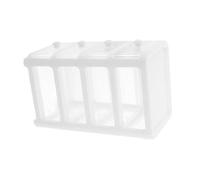 VICASKY Organizer per Trucchi in Trasparente Scatola Portatrucchi Strati per Cosmetici Gioielli e Articoli Vari Design Elegante per Mobiletto Bagno