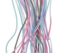 VICASKY Organizzatore per Cavi 8 Pezzi Guaina Protettiva in Pvc 1,4m per Protezione e Gestione Flessibile di Cavi Dati Rete per Ufficio e Postazione Lavoro Stili multipli