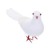 VICASKY Ornamento Finto Colomba della Pace in Schiuma, Statua Decorativa da Giardino Piccola e Luminosa, Oggetto di Scena per Esterni e Decorazioni Casa