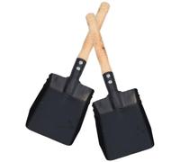 VICASKY Pala da Giardino Attrezzo per Piantare e Diserbare 2 Pezzi Manico in Legno in Ferro Resistente e Funzionale per Orto e Giardino