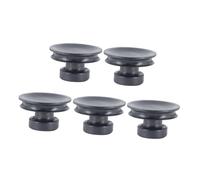 VICASKY Paletta in gomma per campane tibetane, colore nero, diametro 8 cm, 5 maniglie, strumento di sollevamento per campana tibetana