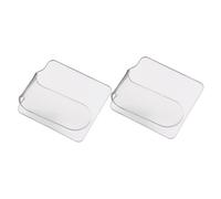 VICASKY Palette Per Trucco Professionale Da 2 Pezzi, Palette Acriliche Portatili Trasparenti Per Miscelare Fondotinta e Colori Nail Art, Ergonomiche e Leggere Per Salone e Uso Personale