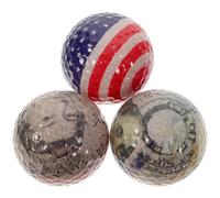 VICASKY Palline da Golf a 2 Strati Leggere per Principianti, Set da 3 Pezzi per Allenamento e Riscaldamento, Palloni da Allenamento per Lunghe Distanze Controllo Drop-and-stop