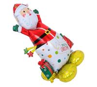 VICASKY Palloncini di Natale Autoportanti in Alluminio Figure di Babbo Natale e Festival Invernali Materiali Resistenti Installazione Rapida Adatti per Negozi Uffici e Eventi