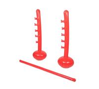 VICASKY Palo gonfiabile per il salto in alto, gioco gonfiabile, gioco di calcio balilla, gioco gonfiabile, per feste in piscina, in plastica, rosso