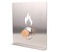 VICASKY Parabrezza Antivento in Acciaio Inossidabile 20x20 Cm per Stufa a Legna da Esterno, Paraspruzzi Resistente per Fornelli Gas e Barbecue, Deflettore Porta Stufa per Campeggio