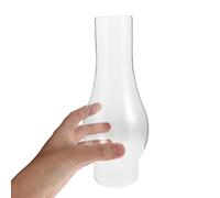 VICASKY Paralume in Vetro Trasparente per Lampada a Olio Stufa Sostitutivo Antivento per Lanterna a Cherosene Copertura Robusta per Illuminazione D’Emergenza e Uso Domestico Vintage