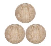 VICASKY Paralume Lanterna in Tela di Iuta Beige 3 Pezzi Paralumi Boho Sospesi per Lanterne da Soffitto Decorazioni Rustiche per Matrimoni Feste e Arredamento Portici