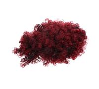 VICASKY Parrucca Afro Sintetica con Frangia Chignon Riccio per Feste Cosplay e Uso Quotidiano per Donne