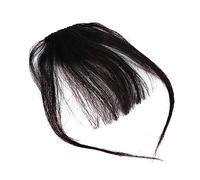 VICASKY Parrucca Con Scoppi D'aria Frangia Fermaglio Per Buio Bangs Naturale Frangia a Clip Estensioni Lato Donna Piccolo Sintetico Acconciatura Frontale Ciocche Di Black