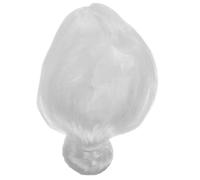 VICASKY Parrucca da Nonna Sintetica Bianca Parrucca da Vecchia Signora per Donna Accessorio Leggero per Costume da Festa Adatto Diverse Occasioni