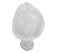 VICASKY Parrucca da Vecchia Signora Bianca Sintetica Parrucca da Nonna per Donna Anziana Accessorio Leggero per Costume da Festa