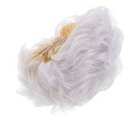 VICASKY Parrucca grigia argentata, costume da donna Mrs. Doubtfire, costume da claus per adulti, donna Claus costume per donna occhiali da donna vecchia filo ad alta temperatura