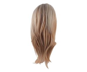 VICASKY Parrucca Sintetica per Donne Capelli Lisci Corta Fino alle Spalle Riga Centrale Comoda e Facile da Indossare