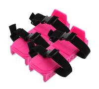 VICASKY Pattini da Ghiaccio Regolabili, Rosa, Facili da Indossare | Struttura di Supporto, Cinghie Regolabili in Metallo e Pp, per Scarpe e Stivali Invernali dei Piccoli