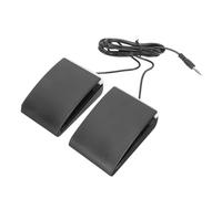 VICASKY Pedale Doppio per Batteria Elettronica Effetto Sustain Continuo, Resistente Agli Urti, Realizzato in Abs Nero Design Creativo, per Uso Musicale Professionale