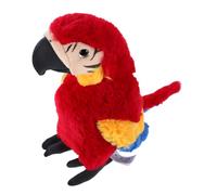 VICASKY Peluche Pappagallo Realistico in Morbido Rosso Simulazione Alta Fedeltà Decorazione Creativa per Casa e Regalo Speciale