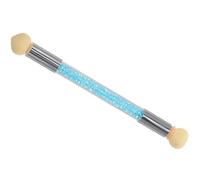 VICASKY Pennello Nail Sponge Doppia Testa Lavabile per Nail Art Ombre Professionale e Casa Spugna Sostituibile Materiale Resistente e Manico Ergonomico per Sfumature