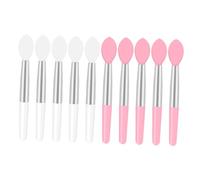 VICASKY Pennello per Labbra Mini in Silicone, Applicatore per Rossetto 10 Pezzi, Portatile, per Sfumare i Contorni Labbra, Make-up Quotidiano