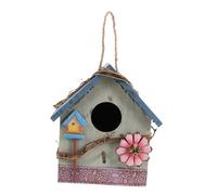 VICASKY per Uccelli in Legno da Appendere per Esterni Mangiatore per Pappagalli Decorazione per Giardino Patio e Cortile Rifugio Naturale per Uccelli Selvatici