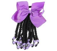 VICASKY Perline e dreadlocks per coda di cavallo parrucca con coda di cavallo intrecciata elastici per hair charms hair jewelry estensione dei coda di cavallo fibra chimica