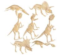 VICASKY Personaggi pedagogici di dinosauro, 7 pezzi, modelli di dinosauro, veri giocattoli di ossa di animali, giocattoli di dinosauro, per ragazzi e ragazze, regalo di compleanno