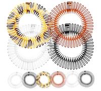 VICASKY Pettine Elastico Circolare Completo per Chioma 10 Pezzi Taglia Unica Fascia Elastica Pettine Flessibile per Donne Ragazze Accessori per Acconciature Quotidiane Colore Casuale