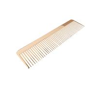 VICASKY Pettine in metallo portatile Stile semplice Superficie liscia Adatto per tipi di capelli per parrucchieri e uso domestico Colore dorato Robusto e sicuro