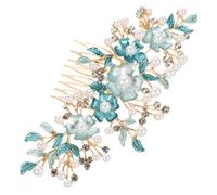 VICASKY Pettine per Capelli Fiori Strass Forcina per Ragazze Accessorio per Capelli da Donna Realizzato in Lega Affidabile Facile da Agganciare per Qualsiasi Occasione Speciale