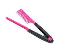 VICASKY Pettine Per Capelli Forma Di v Spazzola Per Lisciare i Capelli Strumento Per Styling Per Parrucchieri Barbiere Setole Indolori Per Districare i Nodi Rosso