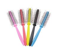 VICASKY Pettine per Capelli Mossi con Setole Rotonde in Plastica Resistente Manico Ergonomico per Styling Facile e Duraturo per Acconciature Rotante Colore Casuale Colore Casuale