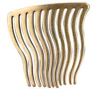 VICASKY Pettine per Chioma Vintage in Ottone Antico, Fermaglio Decorativo da Sposa, Accessorio Artigianale Lavorazione a Mano, Design Ondulato per Banchetti e Cerimonie