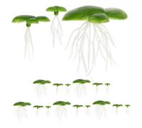 VICASKY Piante acquatiche realistiche con lenticchia acquatica, confezione da 6 pezzi, decorazione artificiale per il paesaggio stagno
