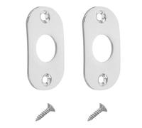 VICASKY Piastra di Uscita Ovale Montaggio Sicuro e Protezione Robusta in Metallo Argento Accessorio per Strumenti Musicali per Chitarra Elettrica e Basso