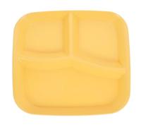 VICASKY Piatto da Portata Diviso a 3 Scomparti in Plastica Riutilizzabile Beige, Multiuso per Feste e Bar Design Unico e Aspetto Elegante