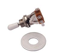 VICASKY Pickup per chitarra elettrica, interruttore a levetta a 3 vie, grigio, diametro 12 mm, filettatura gambo in metallo, 5 1 x 3 35 x 3 3 cm, dado zigrinato rondella