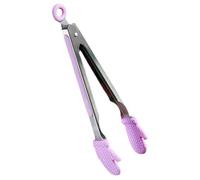 VICASKY Pinza da Portata in Silicone Resistente al Calore 23 Cm, Utensile Cucina Impugnatura Antiscottatura Antiscivolo, Adatta per Barbecue, Buffet e Uso Domestico