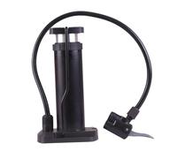 VICASKY Pompa Pavimento Bici Nera con Pedana Mini Portatile Alta Pressione e Manometro Barometro Pompa Gonfiaggio Pneumatici Leggera in Metallo e Multiuso per Mountain Bike ed E-bike