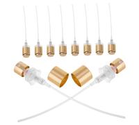 VICASKY Pompa Per Profumo Spray 10 Pezzi Testa Nebulizzatore a Pompa in Plastica Bordo Largo, Ugello Spray Per Bottiglie Di Profumo Per Fai Da Te e Ricambio Uso Quotidiano