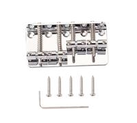 VICASKY Ponte per Basso Corde in Metallo Stile Vintage con Viti e Chiave per Chitarra Corde con Tavola da Disegno Speciale