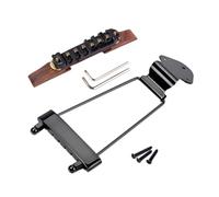VICASKY Ponte Regolabile Per Chitarra Jazz Tailpiece Palissandro Regolabile Per Corde Design Elegante e Resistente Accessori Per Chitarra