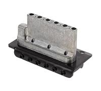 VICASKY Ponte tremolo in metallo per chitarra, 1 set di piastre di rinforzo per chitarra, colore nero, adatto per l'installazione di chitarre elettriche, chiave inglese inclusa